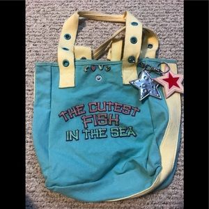 Canvas beach tote “cutest fish in the sea”